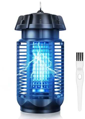 YEEFON Lampe Anti Moustique, 3000V 20W Electrique Anti Moustique Exterieur Intérieur, Lampe Anti Mouche, Tue Mouche Electrique, Lampe Anti Insecte pour Extérieur, IPX4 Étanche Tueur d'Insectes