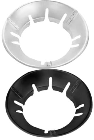 Gadpiparty 2pezzi Anelli Wok in Resistente Tempistiche Supporto Per Fornelli Gas Copertura Anti-vento Con Isolamento Termico e Sicurezza Per Cucina Risparmio Energetico Fino
