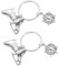 SHERCHPRY 2 Stück Schneeflocke Schlittschuh Schlüsselanhänger Figur Charm Sport Schlüsselanhänger Karneval Frosty Accessoire Für Weihnachtsgeschenk