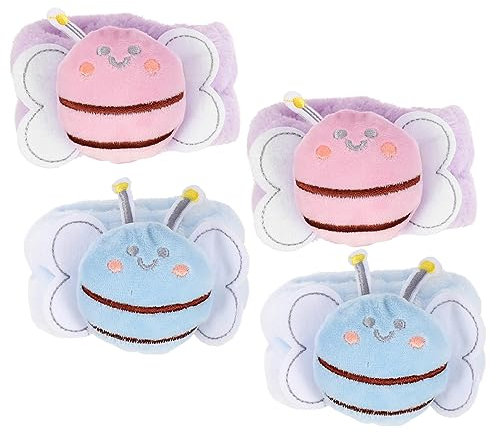 VINTORKY 4stücke Handgelenk Waschbänder Saugfähige Bequeme Armbänder Für Gesichtsreinigung Für Spa Sport Und Hautpflege