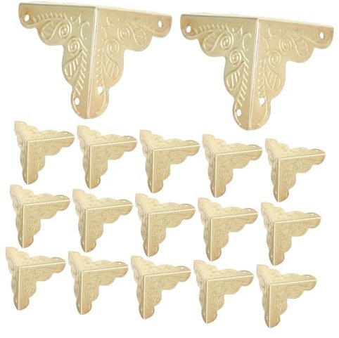 NUOBESTY 24stücke Metall-eckenschutz Für Möbel Eckenschützer Aus Eisen Dekorative Kantenschutz Für Boxen Eckenschützer Vintage Eisen Eckenschutz Für Tisch Eckenschutz Metall Für Eckenmöbel