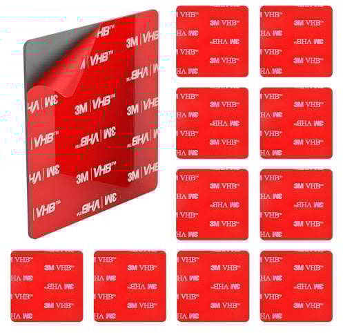 Klebepads Doppelseitig Extra Stark – 3M VHB Doppelseitige Klebepads 50x50mm, 10er Set, Wasserdicht & Hitzebeständig, Für Auto, Büro, Zuhause – Ideal Für Nanoleaf, Tesa Powerstrips, Kleben Statt Bohren