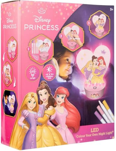 Disney Princess - Design Your Own Night Light - Princess - Colour Your Own Night Ligth
