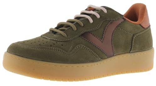 victoria Low-Top Madrid Spaltleder & Metallic-Teile & Karamellsohle 1258274 für Damen