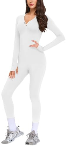 VUTRU Damen Sport Jumpsuits Lang Eng Yoga Nahtlos Bodysuit Einteiler Romper Sexy One Piece Sport Outfit Damen Set für Yoga
