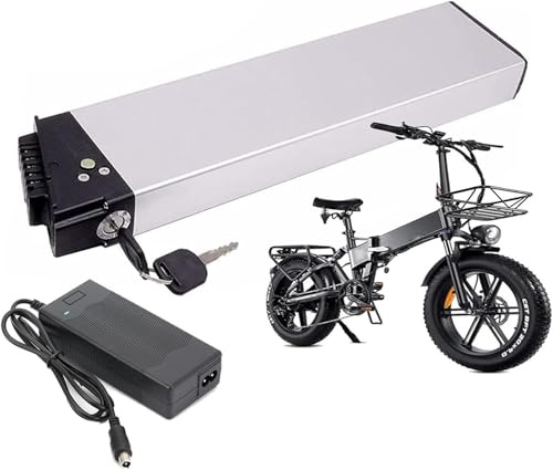 Batterie 48V 12Ah 14Ah E-Bike-Akku 48V Elektrofahrrad Faltbar Akku Für 700W 350W 250W Wasserdichter Fahrrad Scooter Akku Mit 42V Ladegerät/BMS 48V 12Ah,410mm