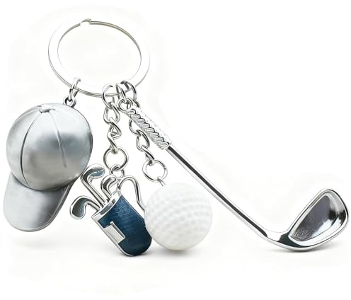 Nymora Porte-clés de Golf, Porte-clés Amusant, Porte-Golf à Ballon pour Sac à Dos, Cadeaux de Golf Sportifs pour Femmes et Hommes