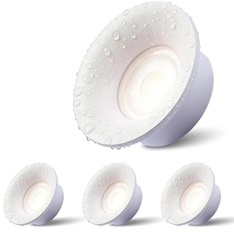 mega lumen 3er LED Einbaustrahler 230V Dimmbar 5W 3CCT IP44 Deckenspots | LED Spots Einbauleuchten 550lm CRI90+ Warmweiß Neutralweiß Kaltweiß für Küche Wohnzimmer Flur ohne Trafo Ø75mm