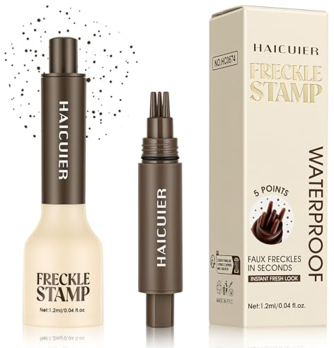 BUTBU Penna Lentiggini, Freckle Timbro, Impermeabile E Resistente Al Sudore, Non Irritante La Pelle, Facile Da Applicare e Portatile, Lentiggini Naturali Realistiche, Adatto A Tutte Le Occasioni-01