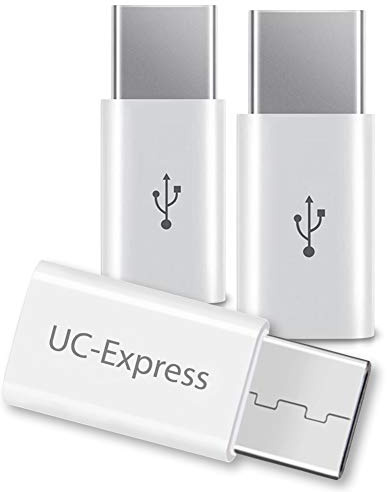 NAmobile Adapter USB Micro USB C Typ-C 3X Stecker wandelt USB 2.0 Typ B zu USB 3.1 Typ C