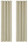 Deconovo Window Treatment Thermal Insulated Eyelet Curtains Room Darkening Curtains Ring Top Curtains for Kitchen 52x 72 Beige 1 PAIR