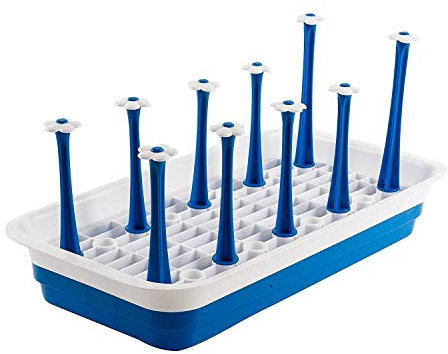 Chiloskit Mug Rack Bottle Drying Rack Bottle Dryer Cup Drying Rack Mug Organizer Grass Bottle Drying Rack