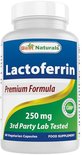 Best Naturals Lactoferrin 250 mg Veggie Capsule, Supports Healthy Immune Function - 60 Count (60 Count (Pack of 1))