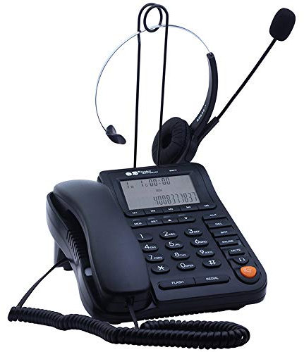 JeKaVis J-P17 Corded Phone with Headset, Home Office Landline Phone with Caller ID, Multi Functional Telephone for Business House Desk Phone