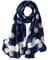 Trillion London® Frühlingskollektion | Designer-Seidenschal für Damen | leichte Halstücher | Schals | Beige | geeignet für den Alltag | Reisen & Verschenken | glatte und weiche Oberfläche, Blauer