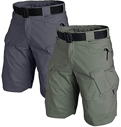 AUTIWITUA Men's Waterproof Tactical Shorts Outdoor Cargo Shorts, Lightweight Quick Dry Breathable Hiking Fishing Cargo Shorts