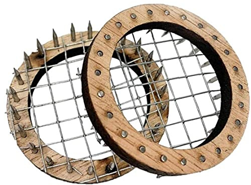 Ruluti 2pcs Wood Queen Needle Type Bee Cage Long and Short Steel Bee Catching Catcher Beekeeping Tools Equipment Beekeeper Supplies