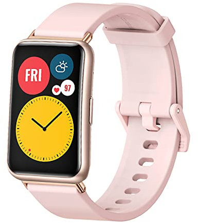 SenMore Silikonarmband Kompatibel mit Huawei Watch Fit/SE/New/Elegant Armband Weich, Bequem und Atmungsaktiv Damen Herren Ersatzarmband für Huawei Watch Fit SE/NEW/Elegant