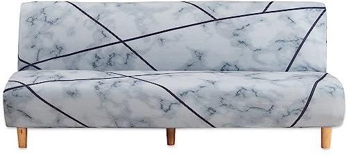 Jianyana - Modern Sofabezug Ohne Armlehnen 3 Sitzer, Sofa überzug ohne Armlehnen, Spandex Couchbezug Elastischer Antirutsch Clic Clac Sitzbänke überzug