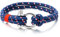 Acero Tornillo Grillete del Ancla, Hombre Mujer Azul Blanco Rojo Pulsera del Abrigo Cuerda Trenzado, Náutico Marinero