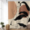 ASDCXZ Rideau de Douche Style Boho 180x200 cm, Art Abstrait Moderne Boho Girl Body Line Lavables Textile Rideau Douche imperméable pour Baignoire avec 12 Crochets