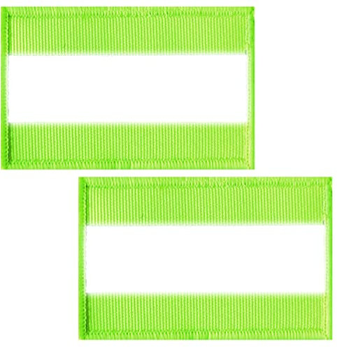 ZESION Reflektierende Sicherheitsflicken, Haken und Schlaufe, reflektierende Patches für Nachtsport, Arbeitskleidung, Regenjacken, Wanderer, taktische Unterhemden für Hunde, Feuerwehrmann, grün