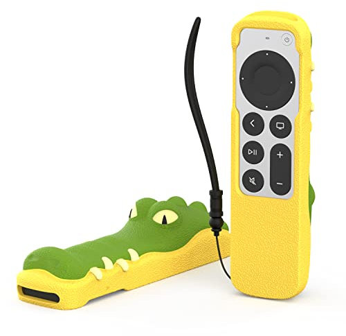 New and Improved Silicone Apple TV Remote Case with Shockproof Protection and Anti-Lost AirTag Case Inside - Compatible with Apple TV 4K 2021/2022 Remote (2nd/3rd Gen)
