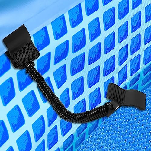 WBCBEC 4PCS Solar Cover Attachment Clips Swimming Pool Round or Oval Solar Cover Attachment Clips Kit Solar Cover Attachment Clips Kit Solar Cover and Solar Cover Reel Accessories