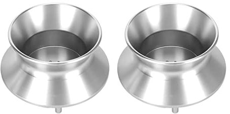 10-Zoll-Metallöffner, Universallader, Starke Aluminiumlegierung, Einfache Installation, 1 Paar Nab-Hub-Adapter für 12-Zoll-Tonbandgerät (Silber)