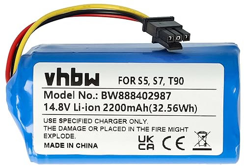 vhbw Akku kompatibel mit Qihoo T90, S7, S9, 360 S5, X9 Saugroboter (2200 mAh, 14,8 V, Li-Ion)
