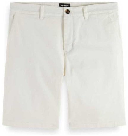 Scotch & Soda Herren Stuart Fitted Shorts, Off White, 30