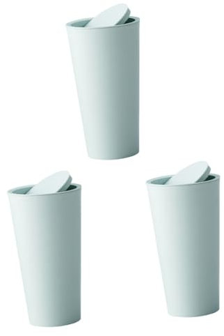 CALLARON 3piezas Cubo De Basura Mini Creativo Para Coche y Oficina Organizador De Interior Multifuncional Accesorios De Almacenamiento Color Verde