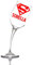 Aurìca Calice Vino Personalizzato Piegato “SUPER SORELLA” - Idea Regalo Compleanno Sorella Originale - Calici Unici e Divertenti