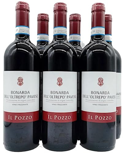 Bonarda dell'Oltrepò Pavese Doc | Il Pozzo | Vino Rosso Frizzante | Lombardia | 6 Bottiglie 75cl | Idea Regalo