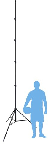 XbotGo T4 Tripod Set, Alloy Structure, Up to 13 Feet, Professional Storage Bag, Non-Slip Feet Wind Resistant, for Soccer/Basketball Games, Built-in Cushion Pad & 1/4 Screw, DSLR Camera
