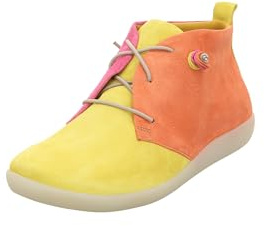 Think! Damen Nature chromfrei gegerbte nachhaltige Halbschuhe, Sunflower/Kombi 6010