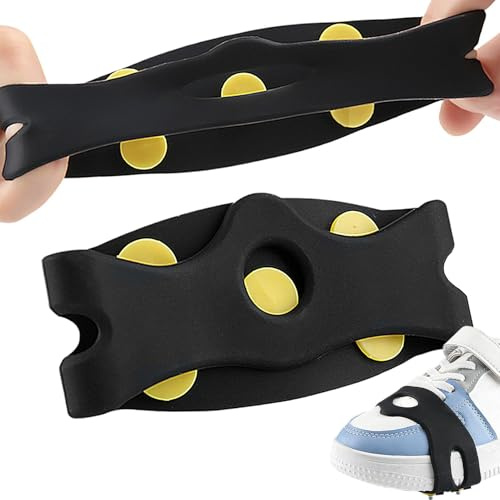 Ramponi antiscivolo 2 pezzi - Copriscarpe invernali antiscivolo per bambini, ramponi in silicone Neve e ghiaccio | Scarponi da trekking 5 denti chiodati antiscivolo, scarpe antiscivolo per bambini per