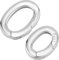Beebeecraft 1 Box 2Pcs Oval Spring Clasp 925 Sterling Silver Spring Ring Connector Carabiner Clip Snap Hooks Lock Clasp for Jewelry Making Supplies Necklace Bracelet Keychain Diy Craft