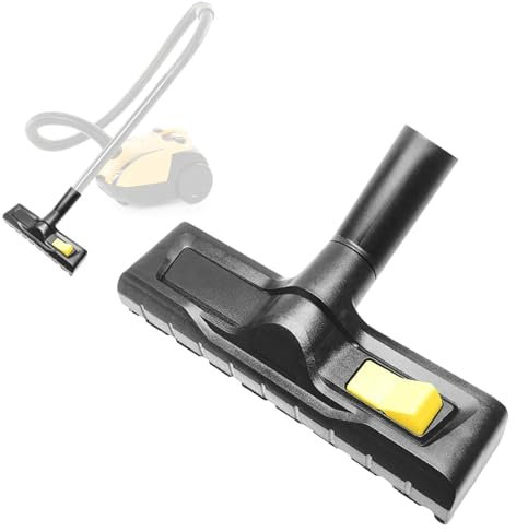 Switchable Wet and Dry Suction Nozzle for Kärcher WD5, WD6 - Floor Nozzle with Brush Strip, Rubber Strips, Foot Switch, Side Wheels, Suitable for Dry and Wet Cleaning, with Parking Nose