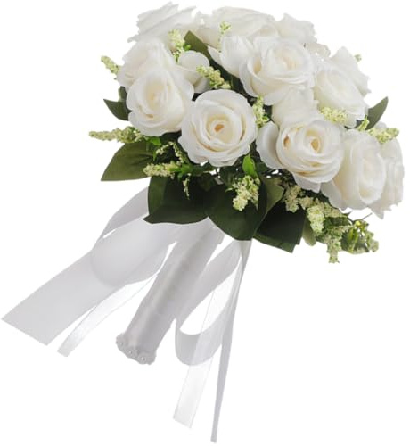 Garneck Bouquet Di Fiori Da Sposa Bouquet Da Sposa Rose Finte Per Addio Nubilato