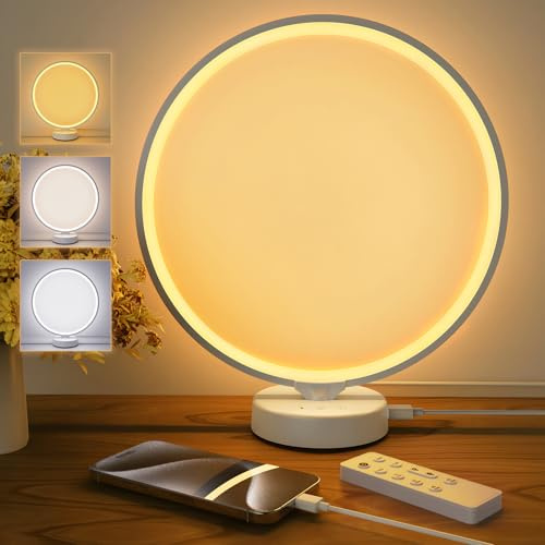 Geecent 10000 Lux Sonnenlampe, UV-frei, mit Fernbedienung, 3 Farbtemperaturen, 4 Helligkeitsstufen & Timer, Sonnenlicht für Zuhause, Büro