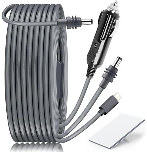 Piashow Starlink Mini Cable de 10 ft/3 M, 3 en 1, varios puertos de alimentación con USB tipo C, adaptador de cargador de coche y cable de alimentación CC a CC para Starlink Mini
