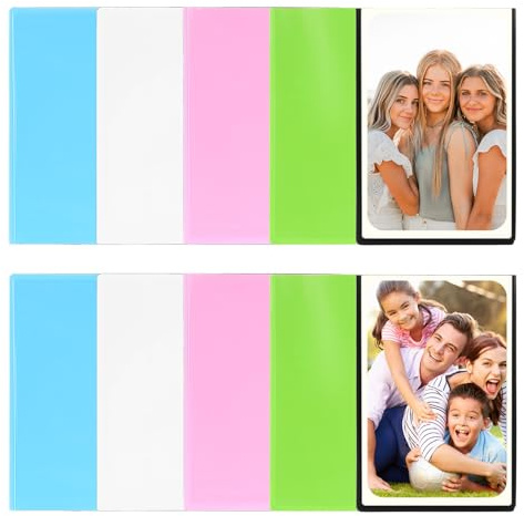 SJDKAKJSA 10xMagnet Bilderrahmen Kühlschrank für Polaroid Instax Mini Film,Fotomagnete Selbst Gestalten,9,5 x 6,5 cm Magnetrahmen Magnetischer Bilderrahmen, (10, Farbig)