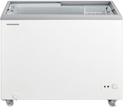 Heinner HSF-M255WHC Gefriertruhe – 255 L Fassungsvermögen, Energieeffizient (Klasse C), Leiser Betrieb, Einstellbarer Thermostat, Weiß, 5 Jahre Garantie