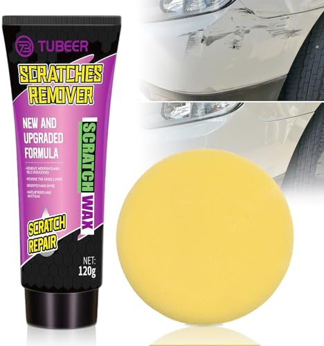 120g Crème Polish Universelle Voiture, Polish Voiture Efface Micro Rayures, Pâte De Polissage Carrosserie Brillance, Application Manuelle Avec Éponge De Polissage, Pour Entretien Carrosserie