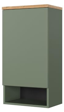 Vicco Hängeschrank Eden, Grün, 40 x 77.5 cm | viel Stauraum für Badutensilien