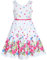 Sunny Fashion Vestito Bambina Rosa Fiore Petalo Estate Sole 12 Anni
