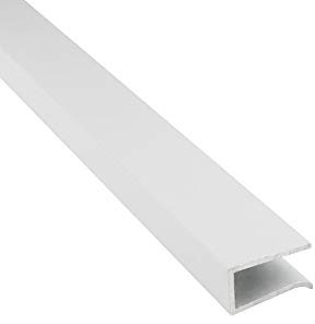 G03 LED Glaskantenprofil Weiss - Kühlendes LED-Profil - 2 Meter