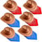 SATINIOR 6 Packungen Western Cowboyhut mit Kopftuch, Kostümfest Favorit
