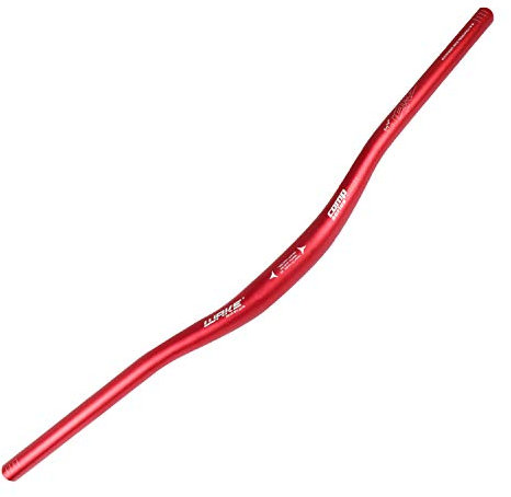 Wake Mountainbike-Lenker aus Aluminiumlegierung, breit, extra lang, für Downhill, Radfahren, Rennrad, Mountainbike, 31,8 mm x 720 mm, Rot